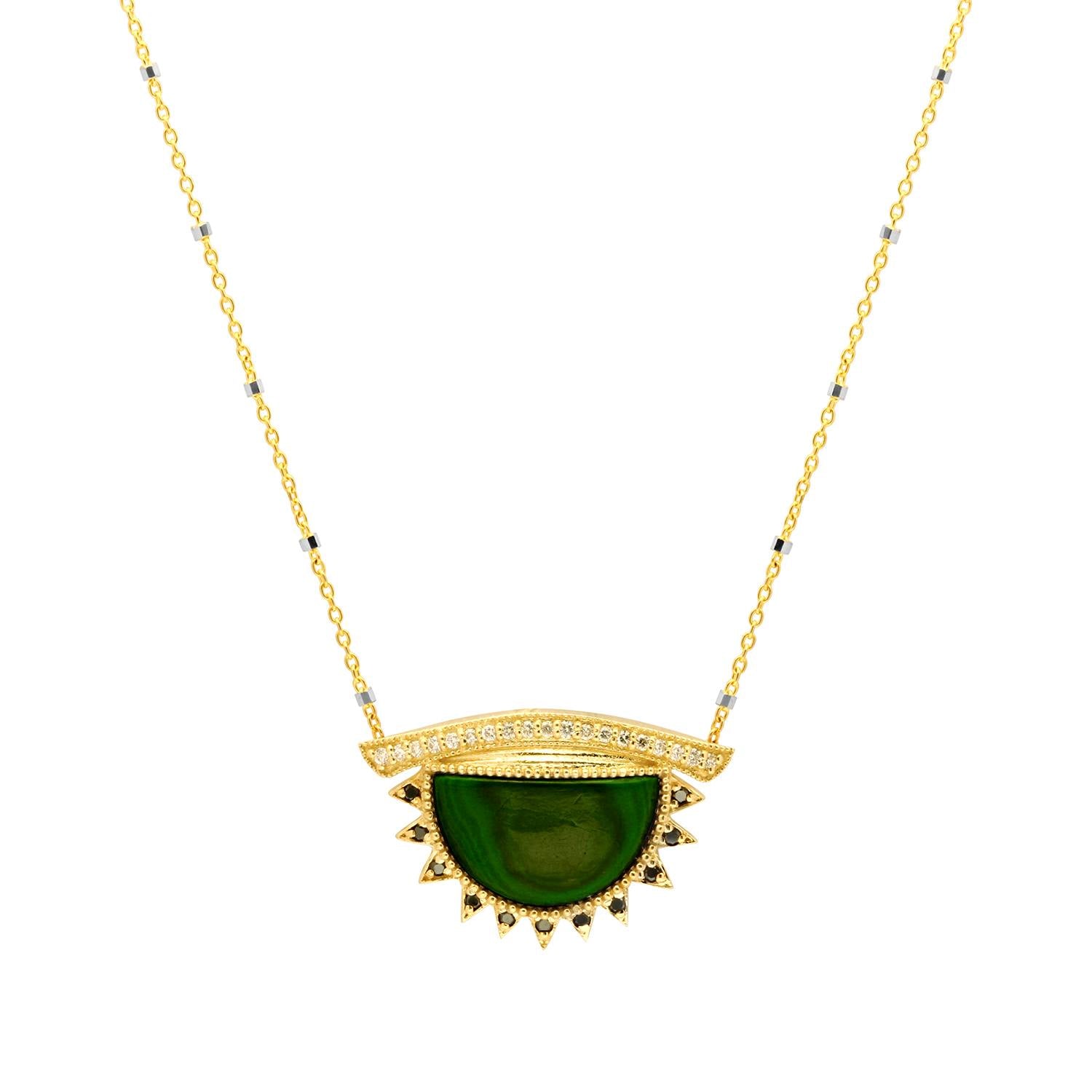 Third Eye Necklace + Malachite