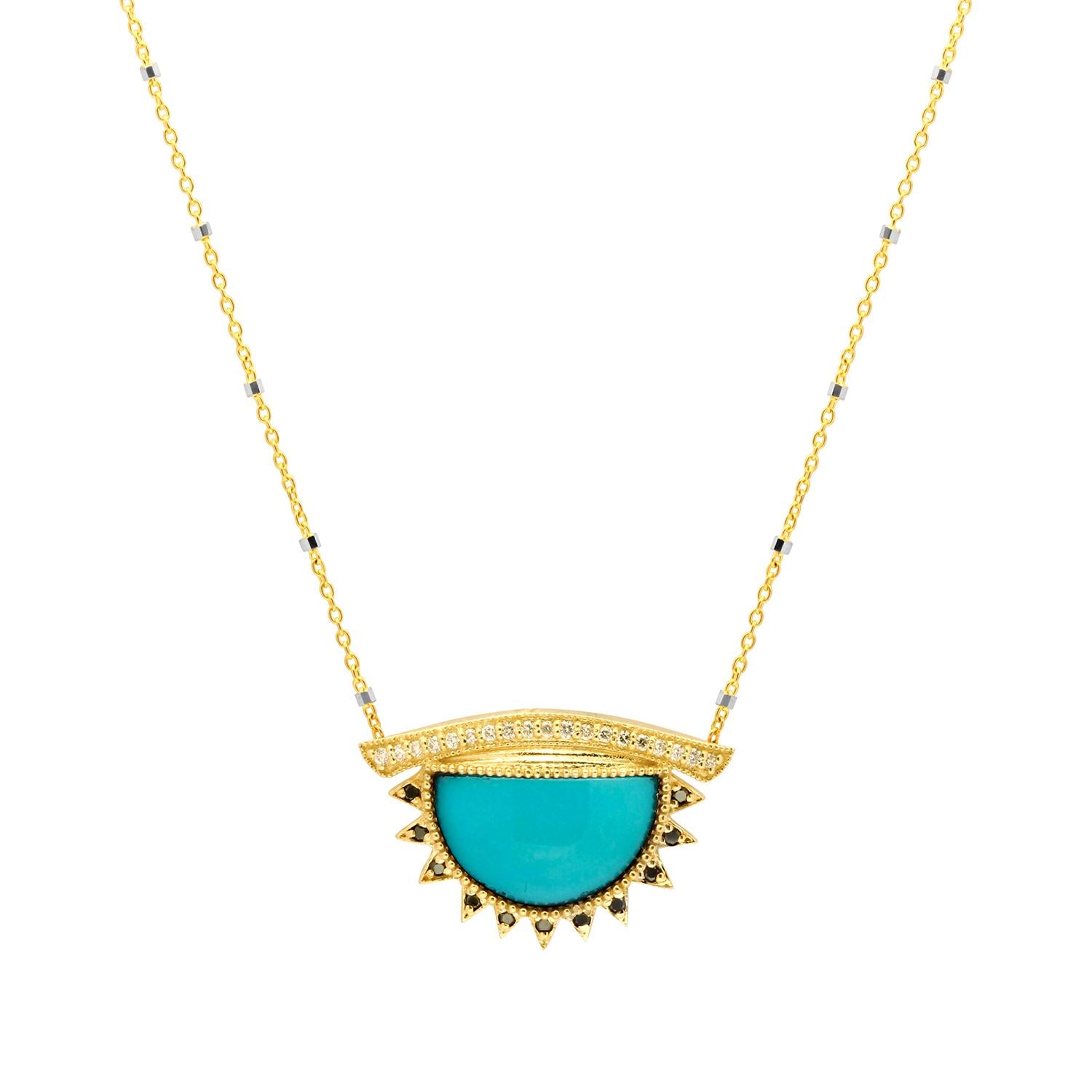Third Eye Necklace + Turquoise