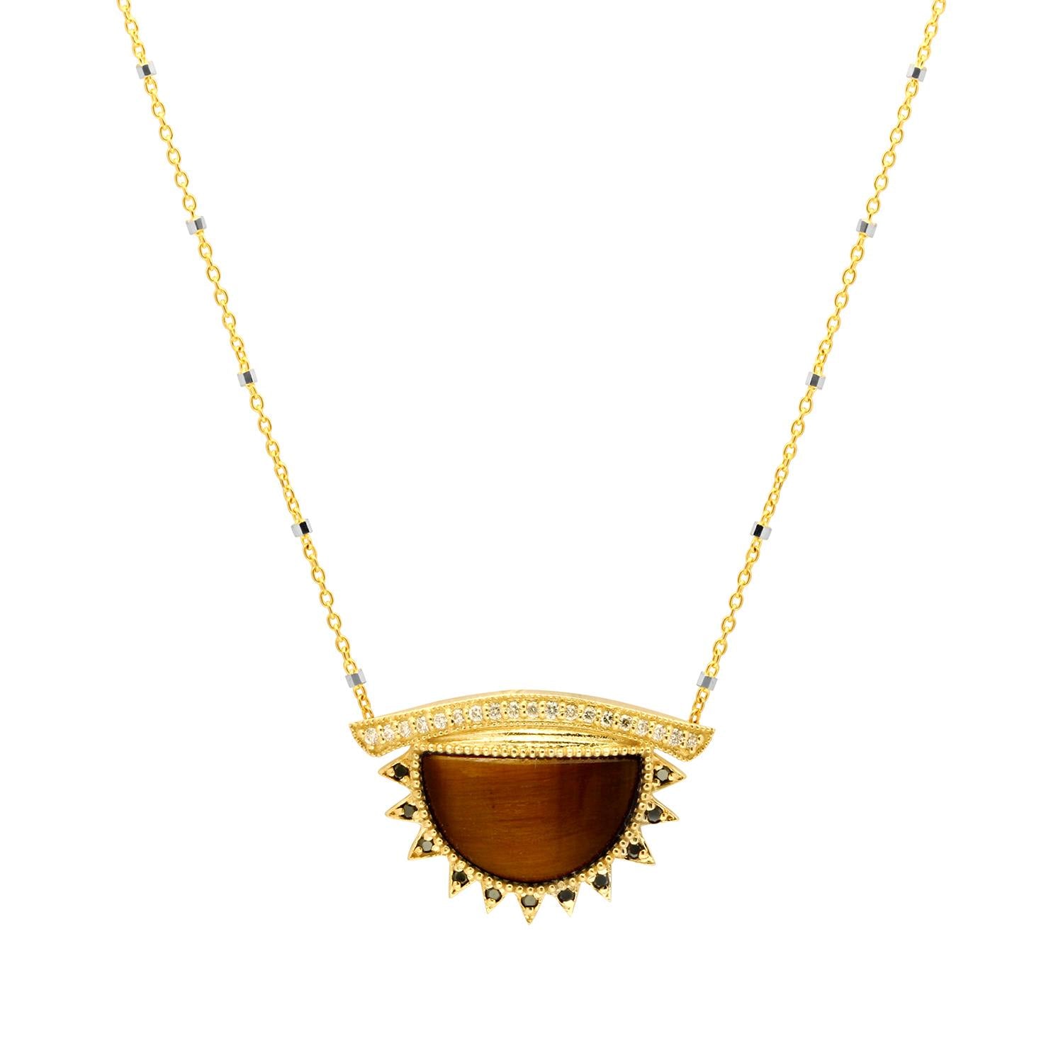 Third Eye Necklace + Tigers Eye