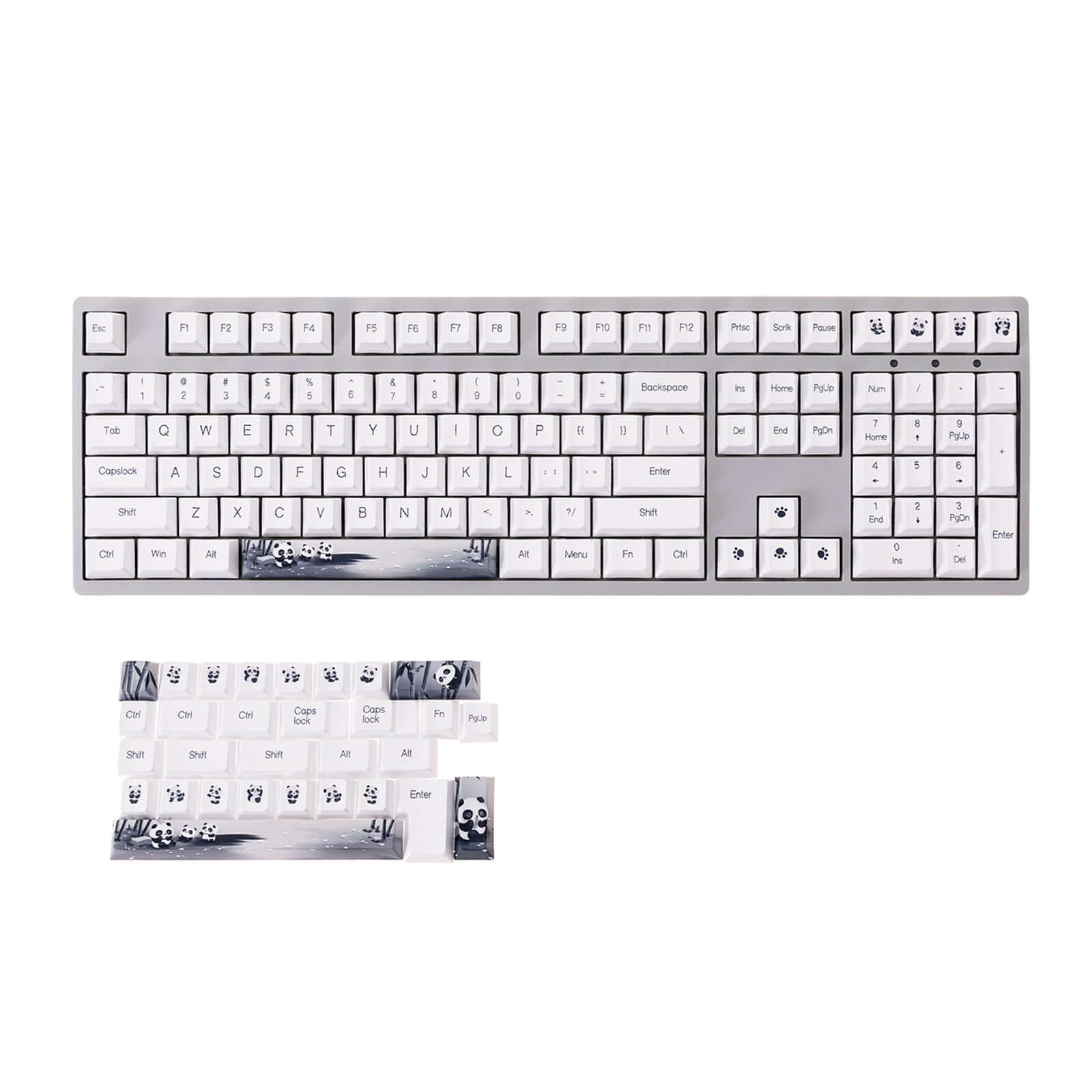GamaKay 143 Keys Panda Keycaps Set
