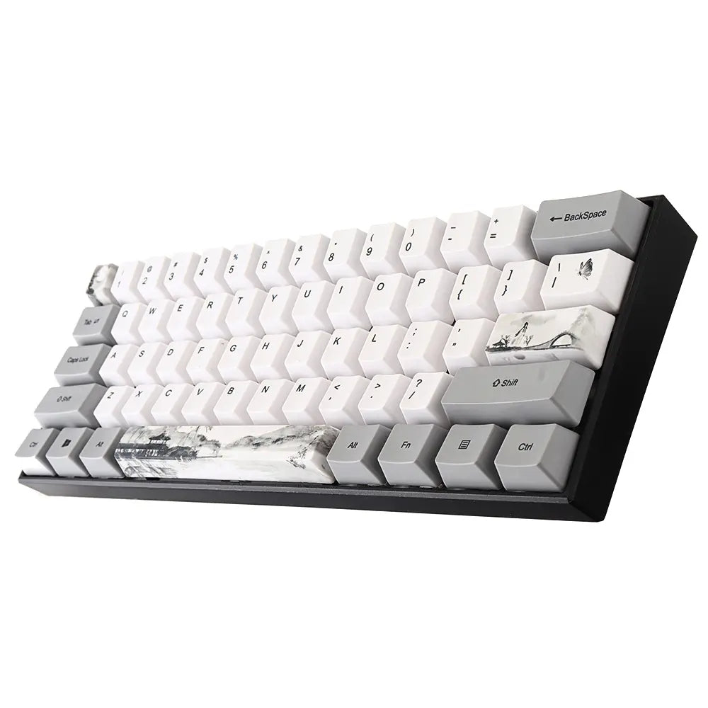72 Keys Chinese Ink Painting Keycap Set