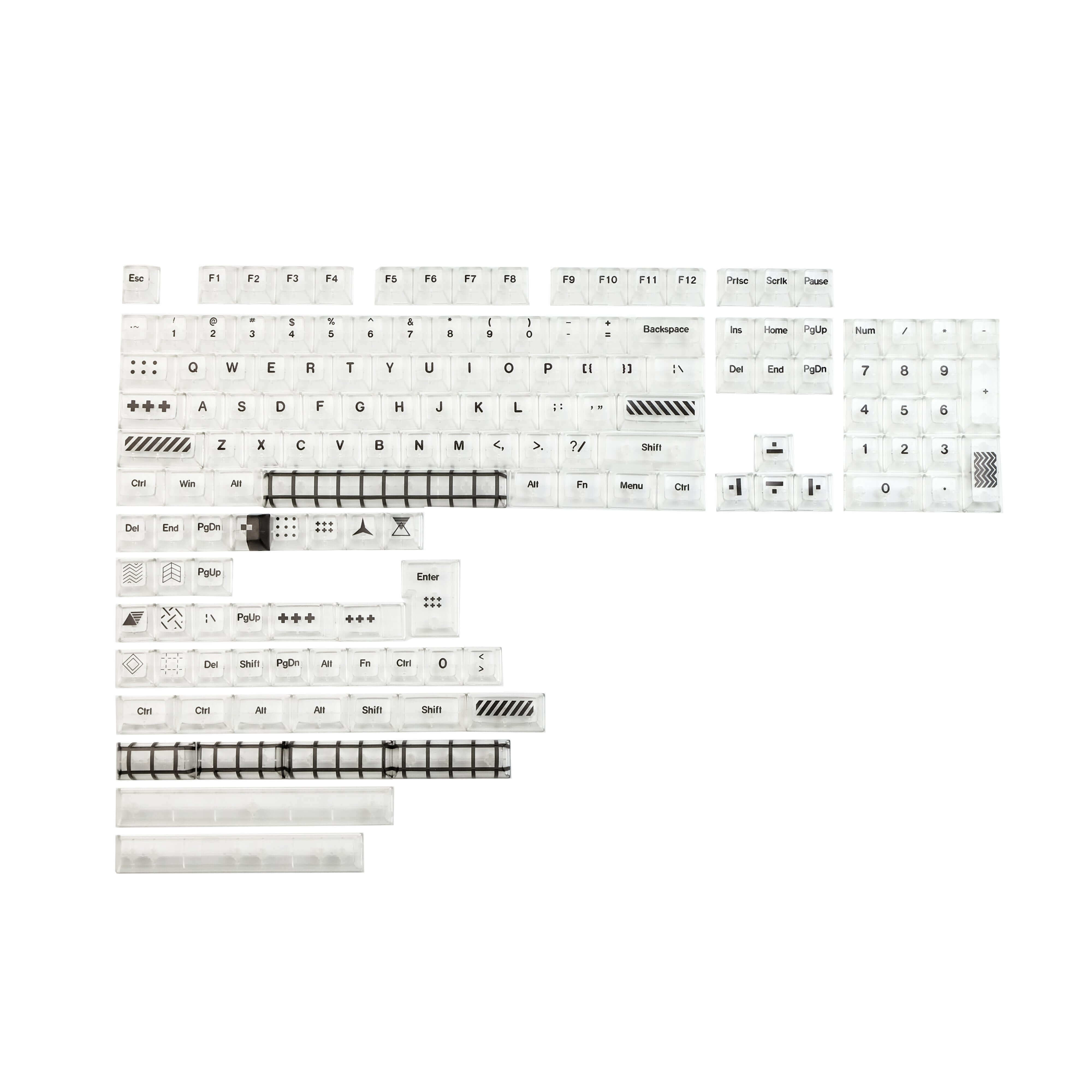 GamaKay 138 Keys Transparent Keycaps Set