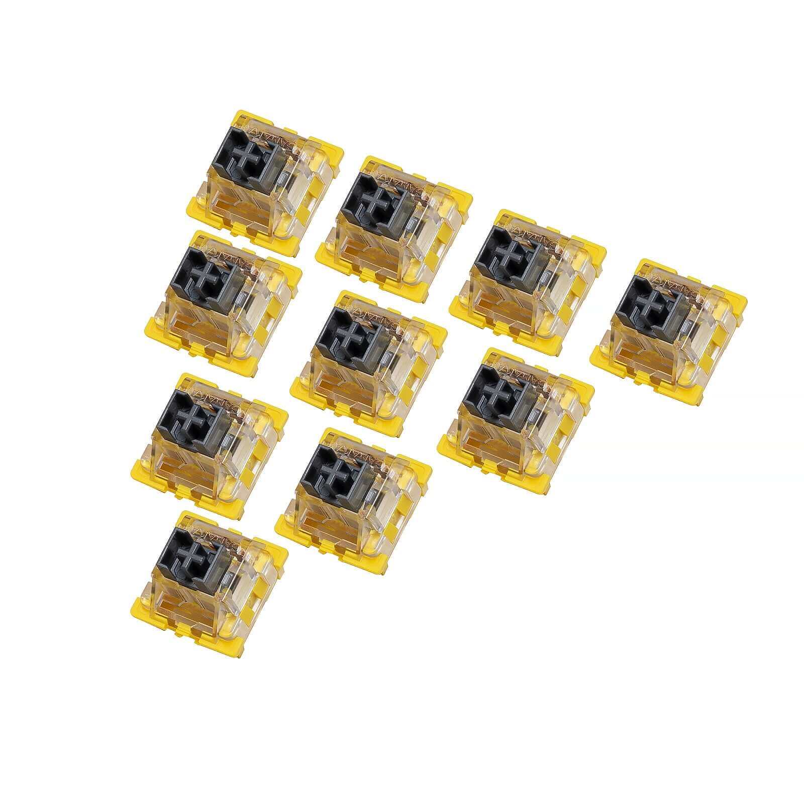 GamaKay Mechanical Switches - Linear Bumblebee - 10 Pcs/Pack