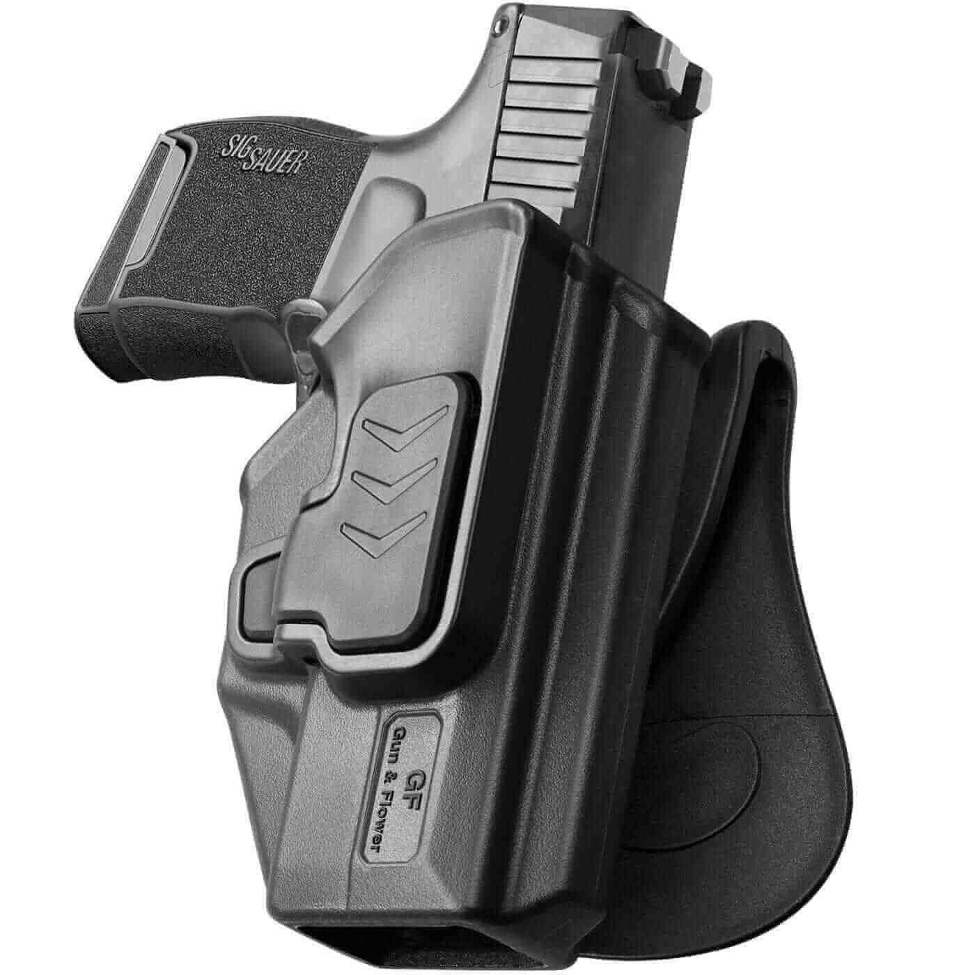 Sig Sauer P365/P365 SAS/P365 Micro OWB Paddle Polymer Holster | Gun & Flower