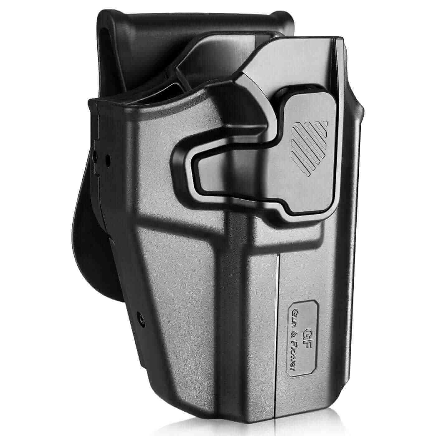 Universal OWB Paddle Holster Level II with Index Finger Release & Optics Cut, Ambidextrous