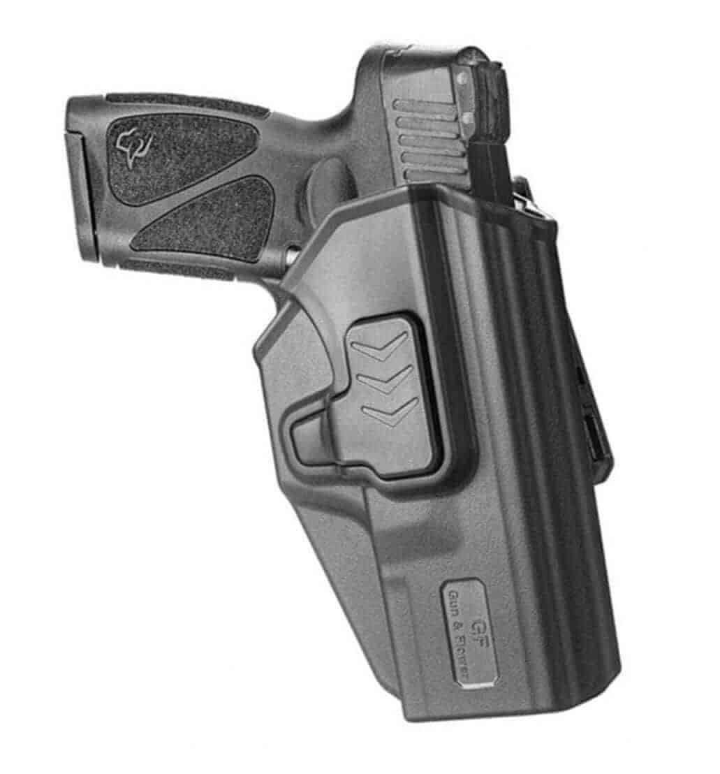 Taurus G3 OWB Polymer Holster with Belt Adapter Fit for Taurus G3 Pistol Level II Index Finger Release System | Gun & Flower