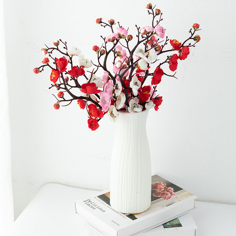Clearance Bulk 11" Artificial Plum Blossom Twig Pick Artificial Flowers Wholesale