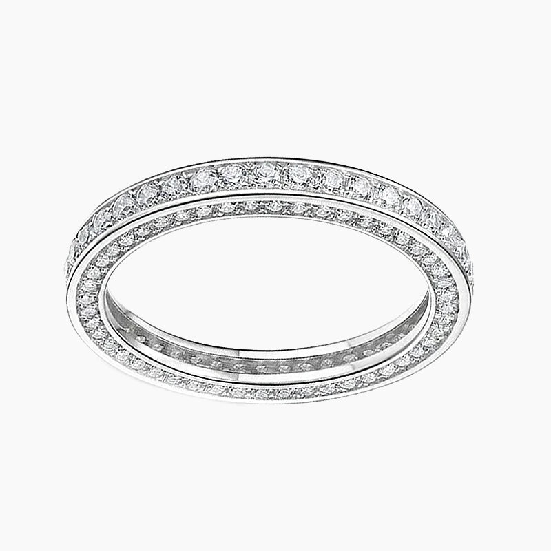 Classic Sterling Silver Round Ring