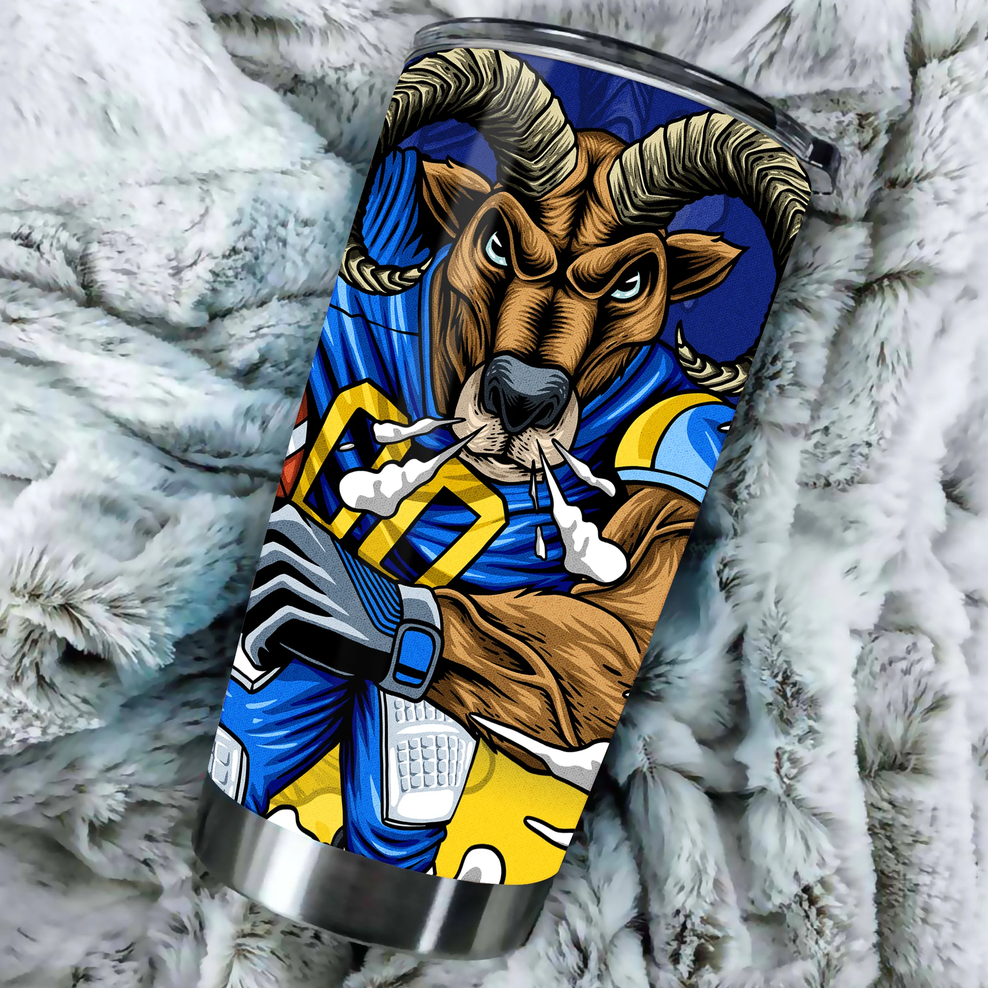 Let's Go Rams: Los Angeles Stainless Steel Tumbler