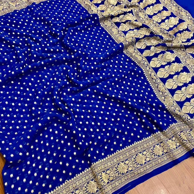 Pure Khaddi Georgette Silk