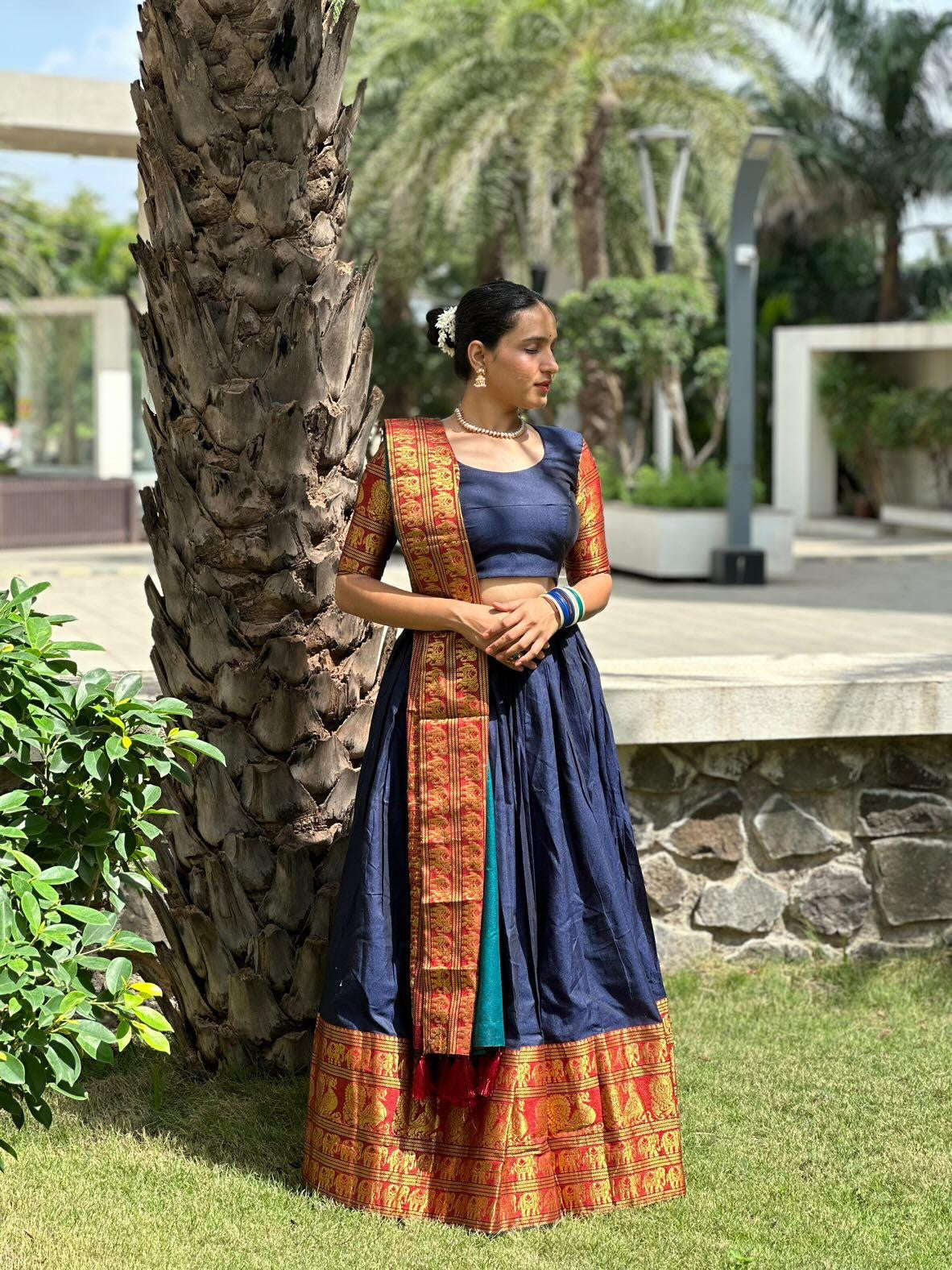 Narayanpet Border Lehenga