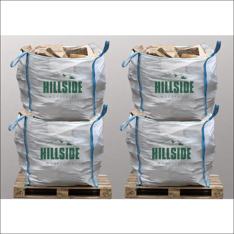 Kiln Dried Hardwood: 4 Large Jumbo Bags