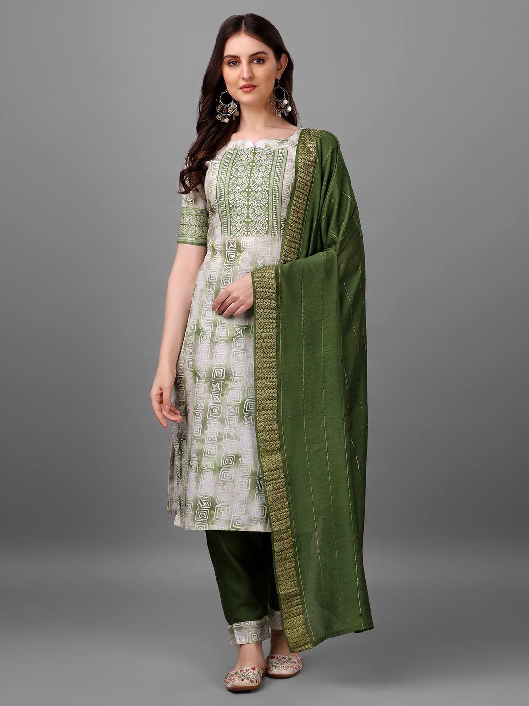 Belizzi Printed Round Neck Women Kurta Set