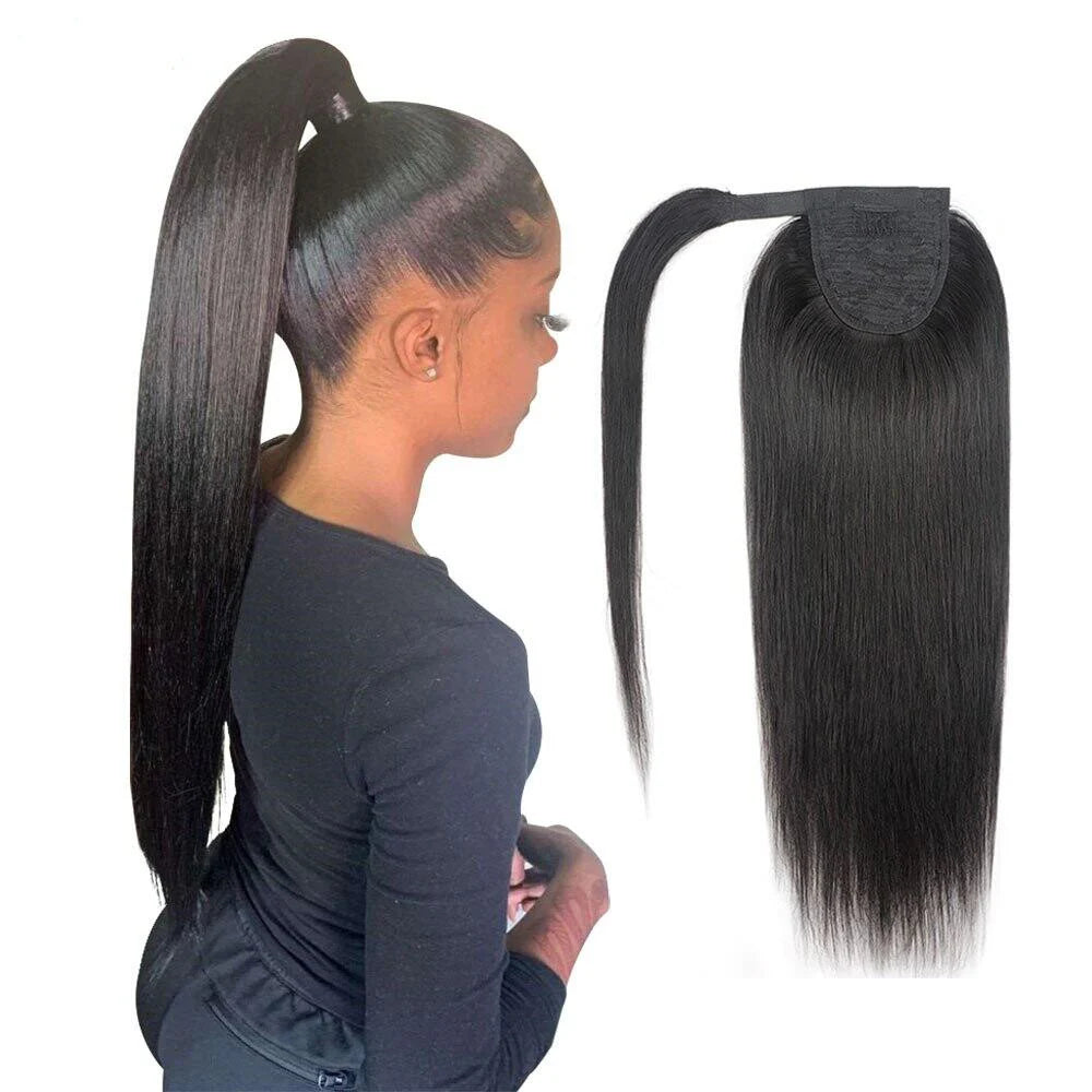 Ponytail hair natural wave