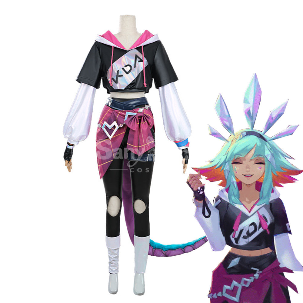【In Stock】Game League of Legends Teamfight Tactics Cosplay K/DA Neeko Cosplay Costume