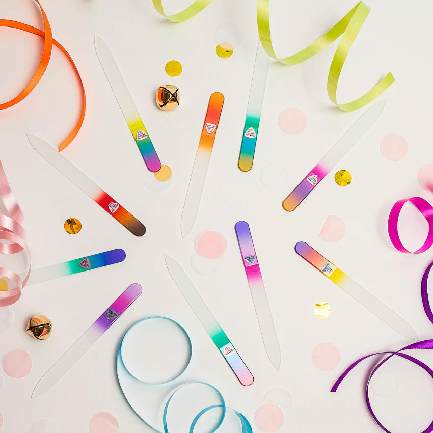 10-Pack Glass Nail Files in Sleeves