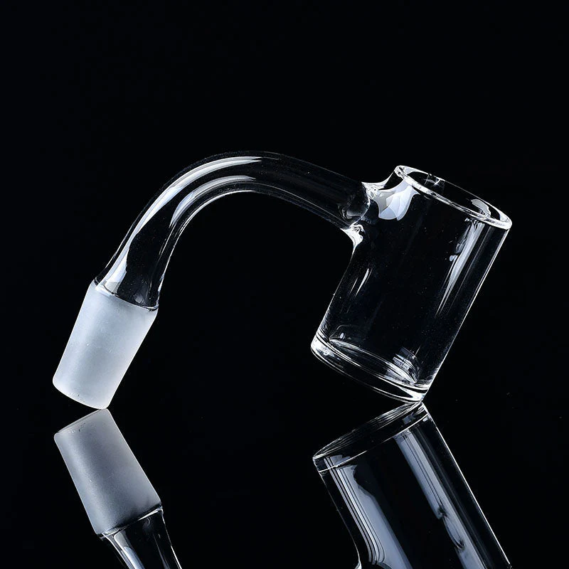 Ultral Durable 100% Quartz Full Weld Beveled Edge Blender Design  Tools Nail Bongs 14mm Male 90 Degree