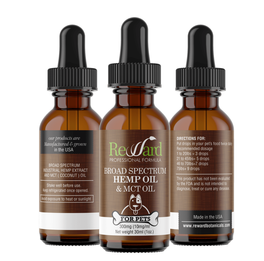 Broad Spectrum Hemp Oil & MCT Oil for Pets