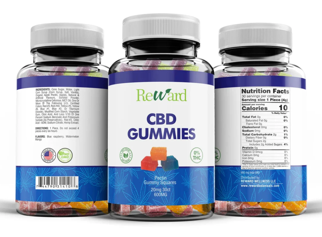 NEW Vegan CBD Gummies - 20mg each, ZERO THC