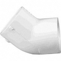 Lasco Fittings PV417025 2.5 in. PVC 45 deg Elbow Adapter Female Socket