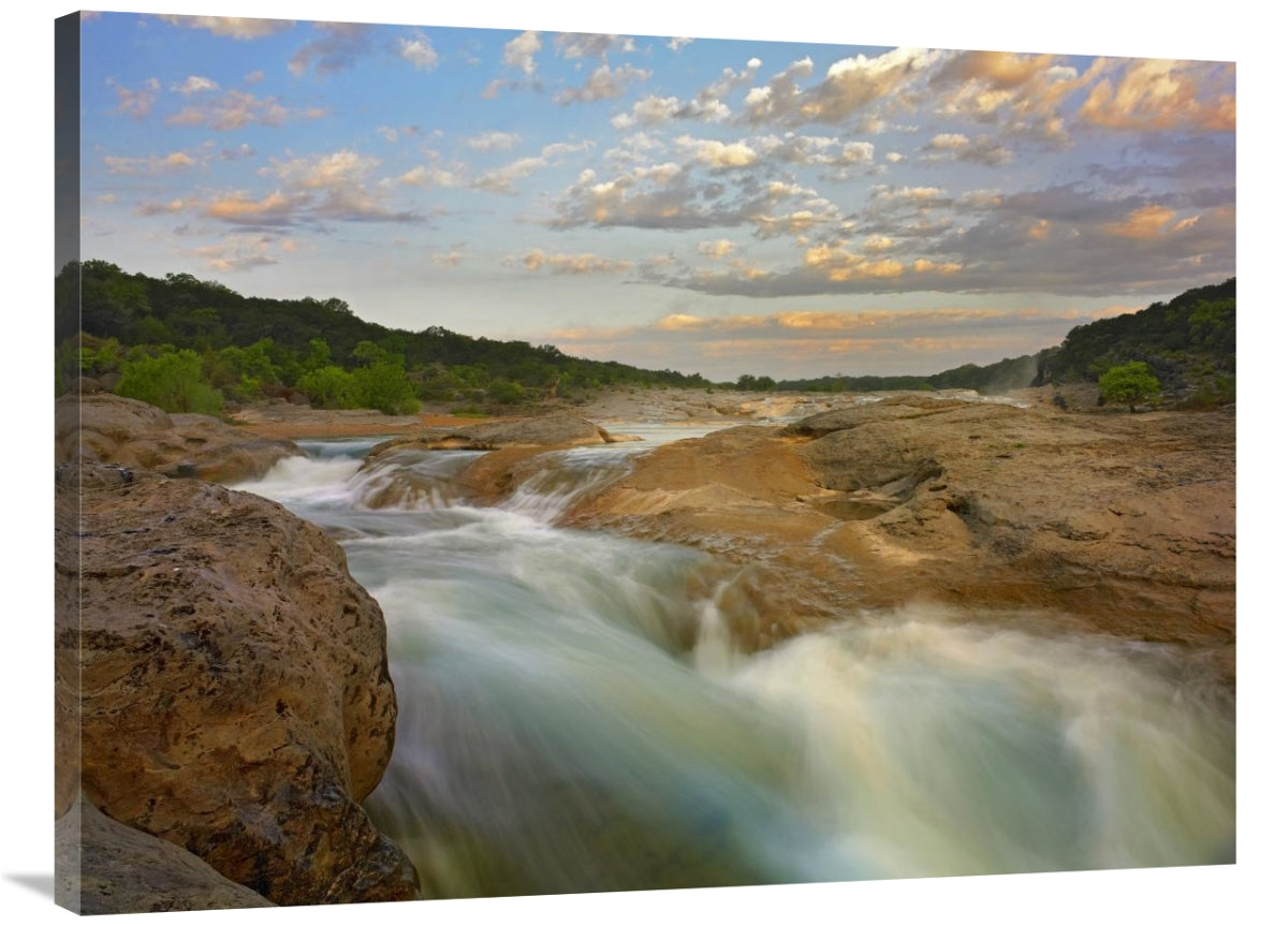 Global Gallery GCS-396174-3040-142 30 x 40 in. River in Pedernales Fal