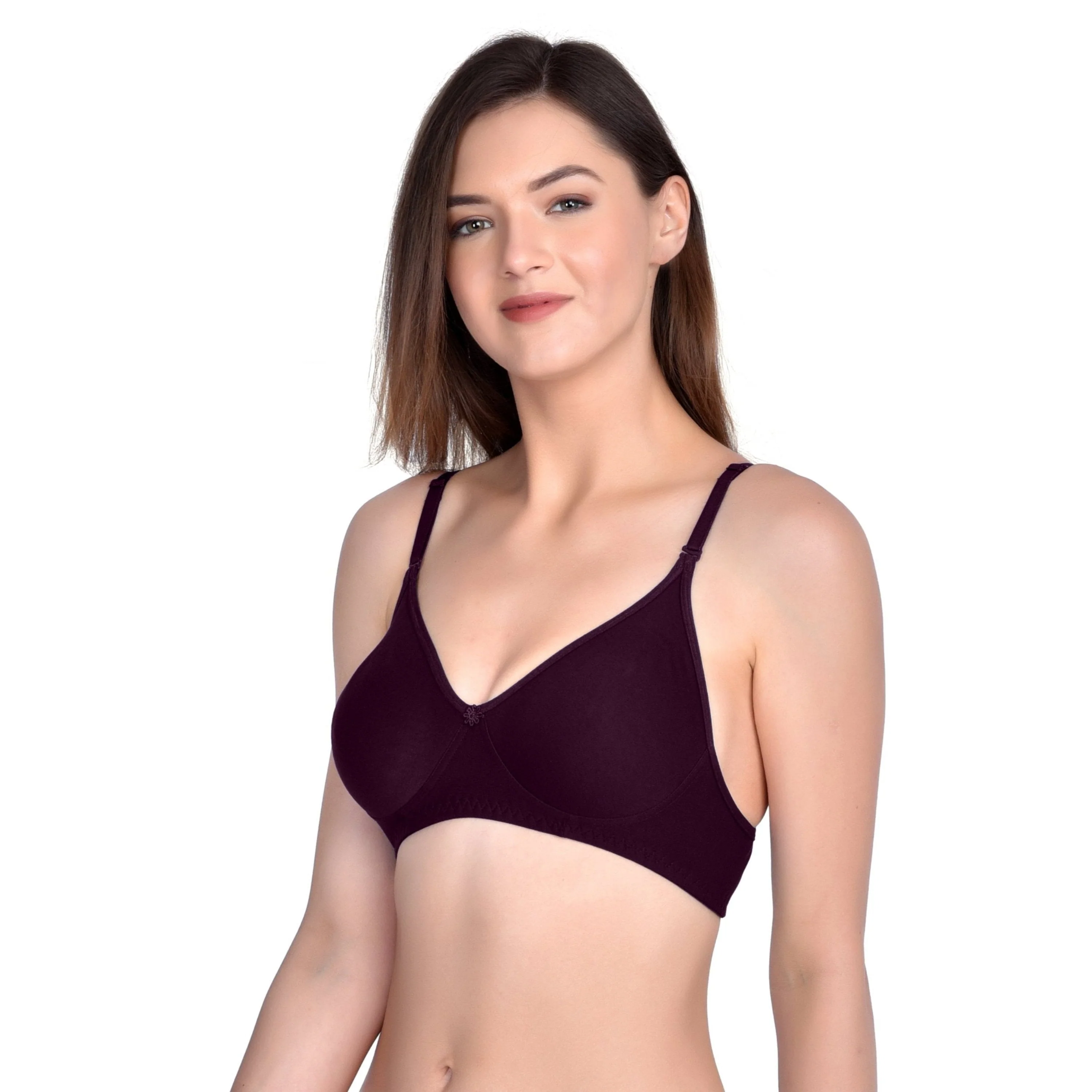 H&F Non-Padded Wirefree Full Coverage T-shirt Bra - Cotton Rich