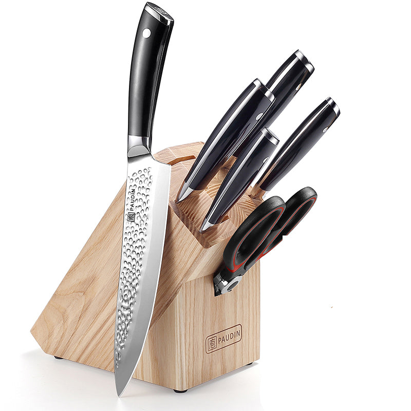 Hammered Premium 7-PC Knife Block Set