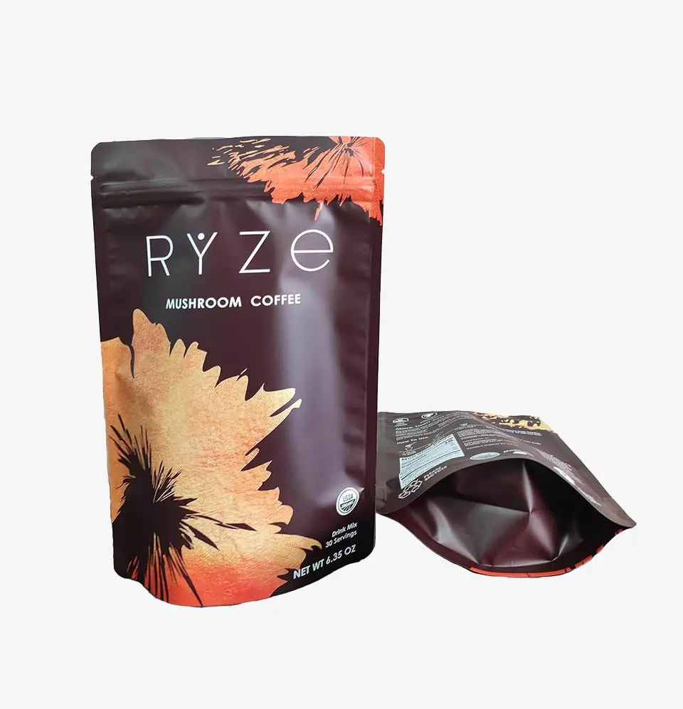 RYZE Organic Mushroom Coffee – Balanced Energy & Health Benefits in Every Cup (30 Servings)