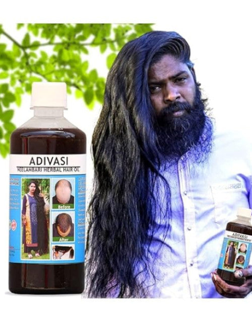 Adivasi Neelambari Ayurvedic Hair Care Oil - Made from Pure Adivasi Ayurvedic Herbs (500ml)