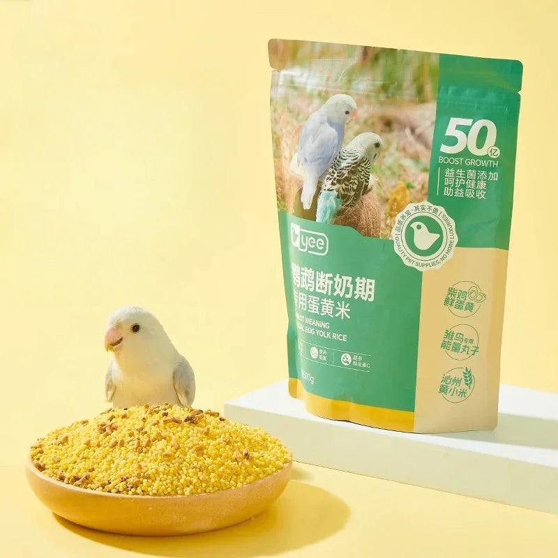 Egg Millet Parrot Bird Food Breeding Weaning Hull-less Grain Eggs Chicks Young Bird Food with Nourishing Pills