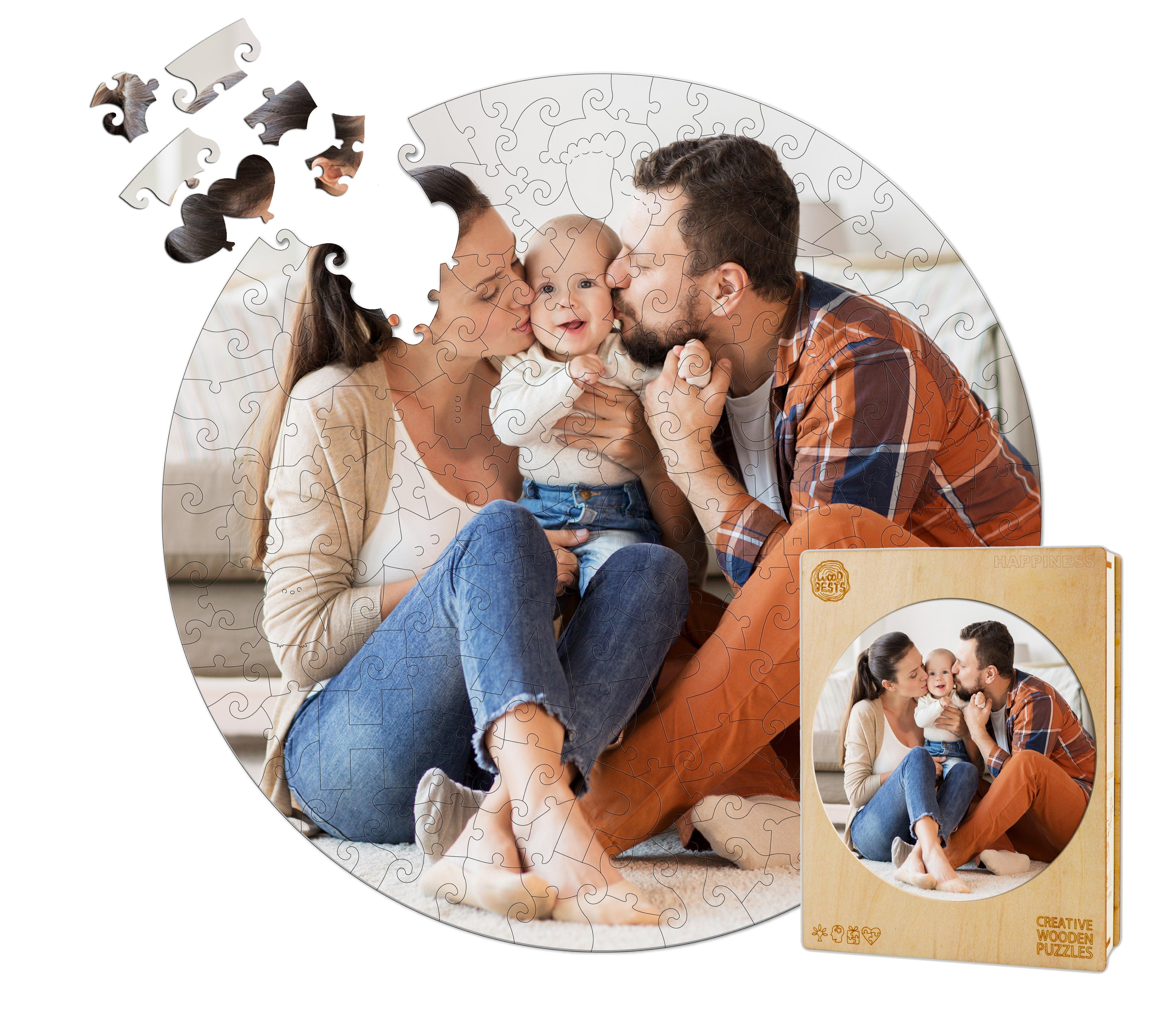Personalized Photo Happy Family Wooden Puzzles