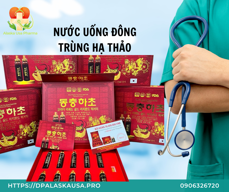 Nước Đông Trùng Hạ Thảo  10 ống  x 25 ml