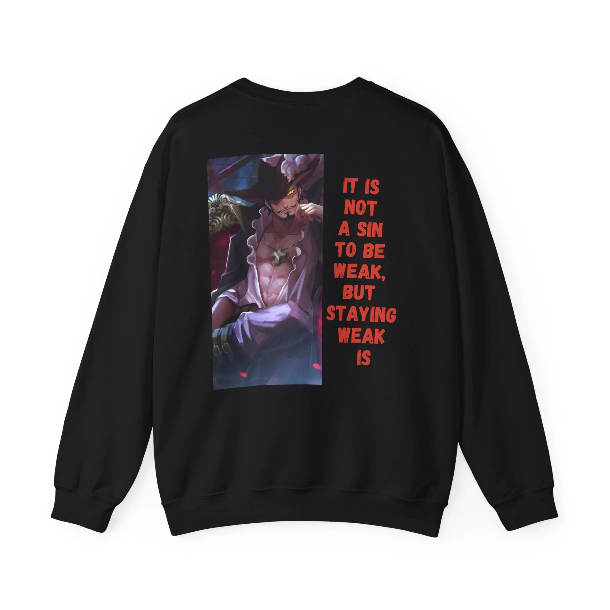 Crewneck Sweatshirt - Dracule Mihawk One Piece Anime Design