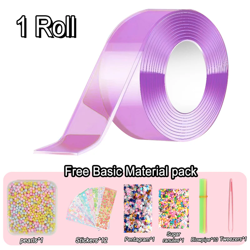 1 Roll of Nano Tape (purple) + basic material pack