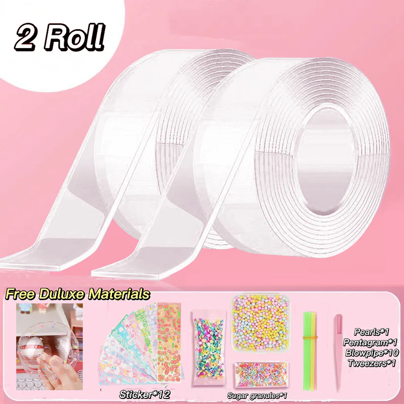 2 Rolls of Nano Tape (clear) + basic material pack