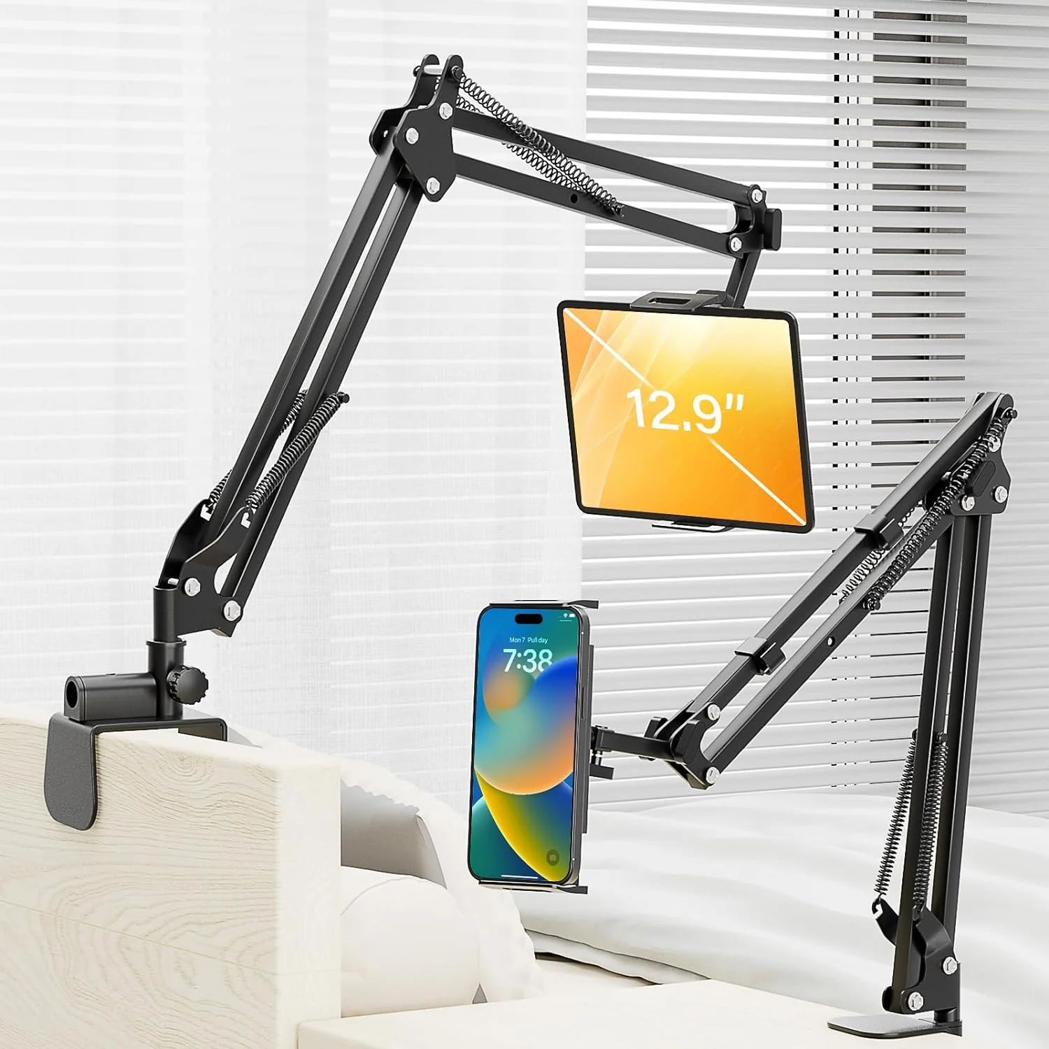 PEYOU Tablet Holder, Pefect for iPad/iPhone/Kindle/M-Switch, or Other 4.5-12.9" Device