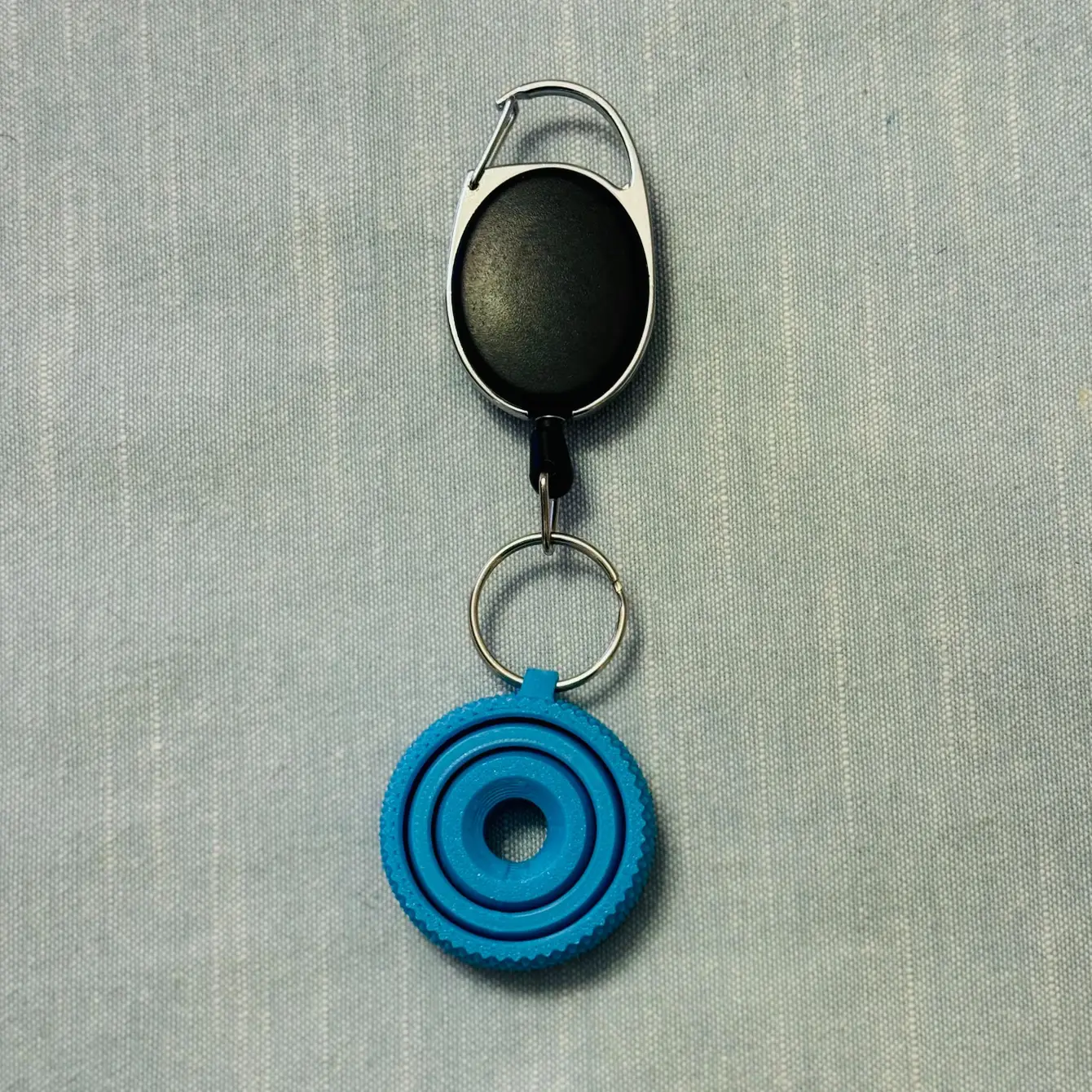 Keychain Textured Gyro Fidget Spinner