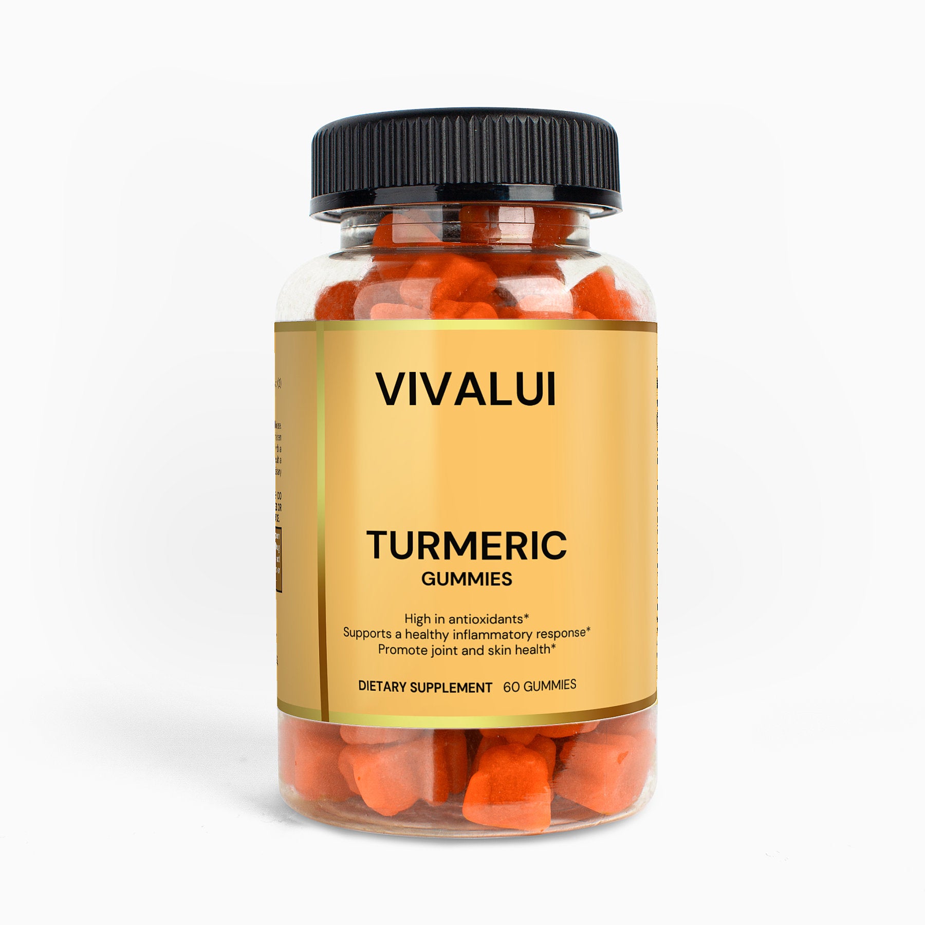 Vivalui Turmeric Gummies Vegan 60 Ct