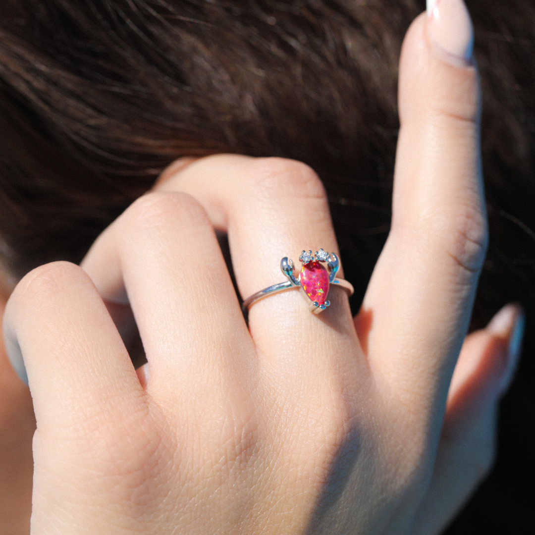 Opal Lobster Ring