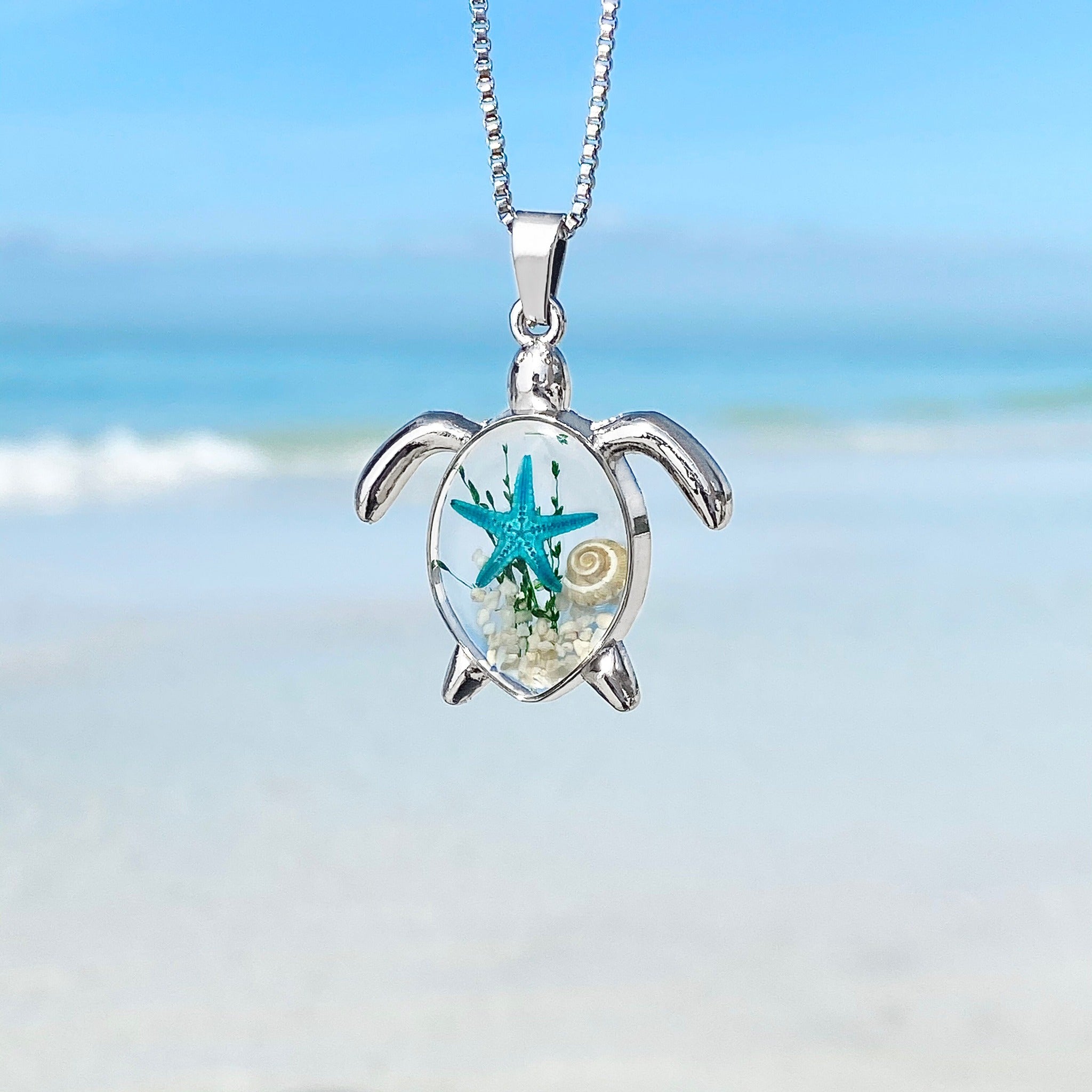 Deep in the Ocean Sea Turtle Necklace