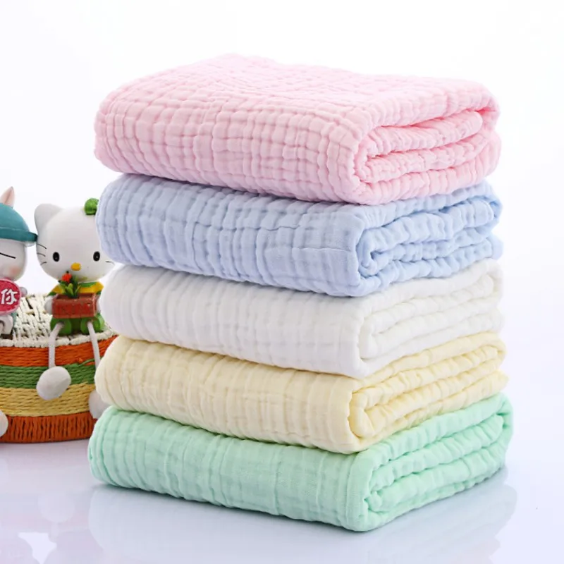 Kids Towel, Toddler Baby Soft Cotton Bath Towel, Infant Sleeping Wrap Blanket For Newborn Baby  105x105cm