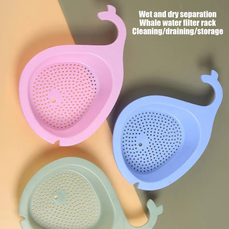 Utility Sink Drain Strainer – Whale-Shaped Colander for Vegetable Washing, Kitchen Drainage Basket , kitchen sink drain basket , sink drain strainers