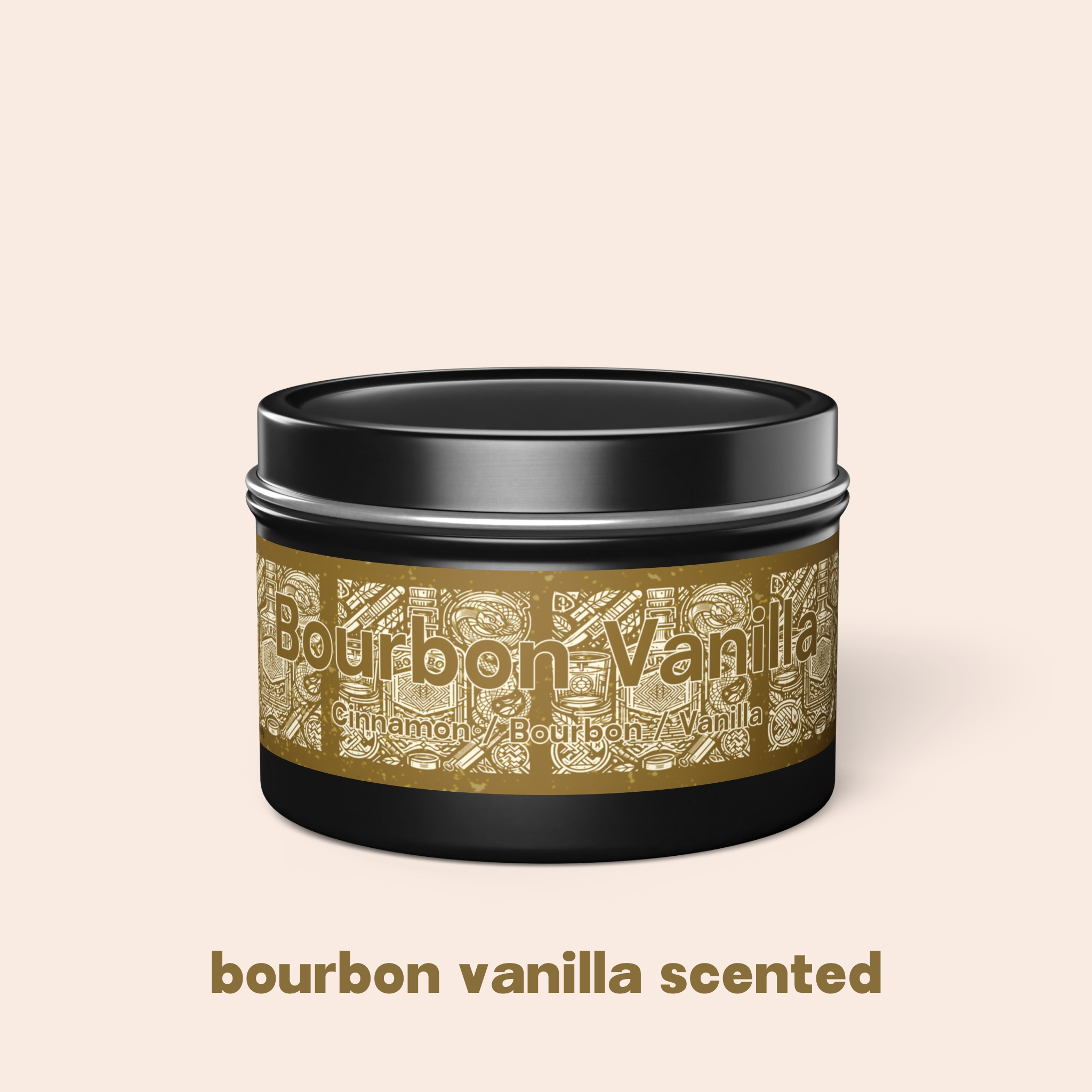 Bourbon Vanilla Scented Artsy Candles