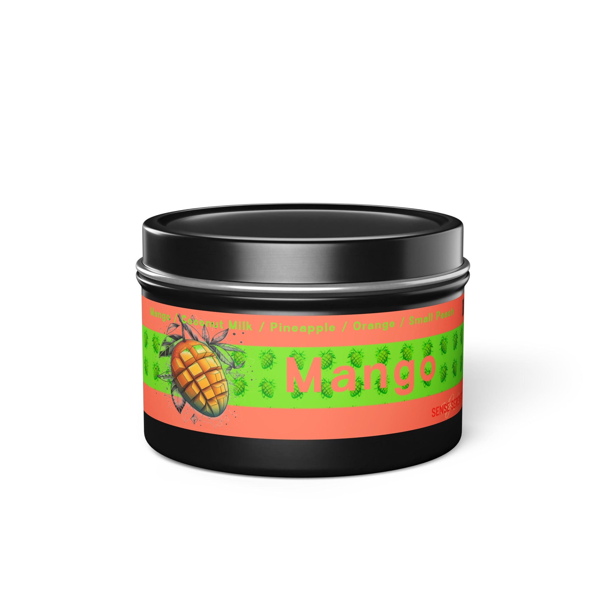 Mango-Coconut Scented Tin Candles