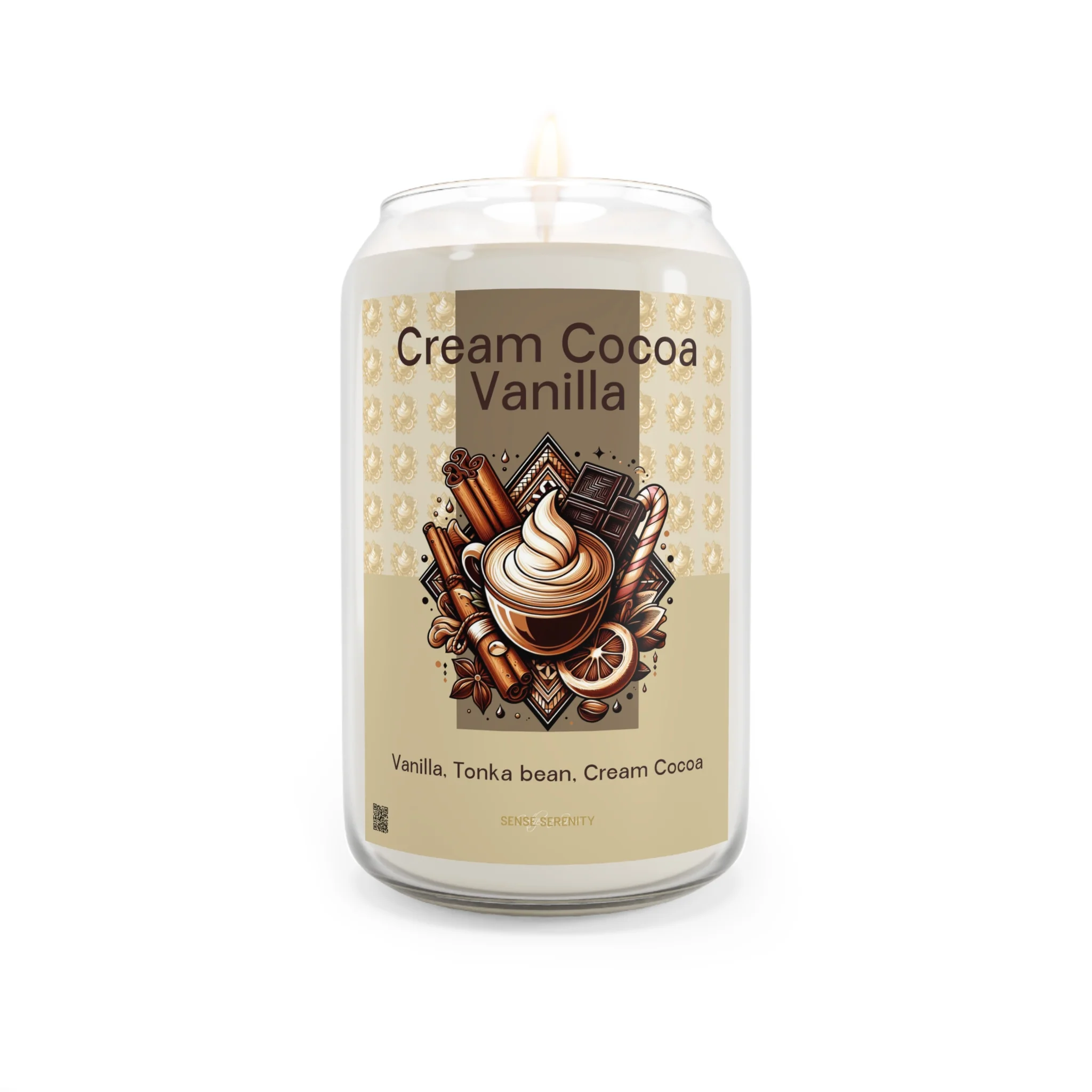 Cream Cocoa - Vanilla Scented Artsy Candles