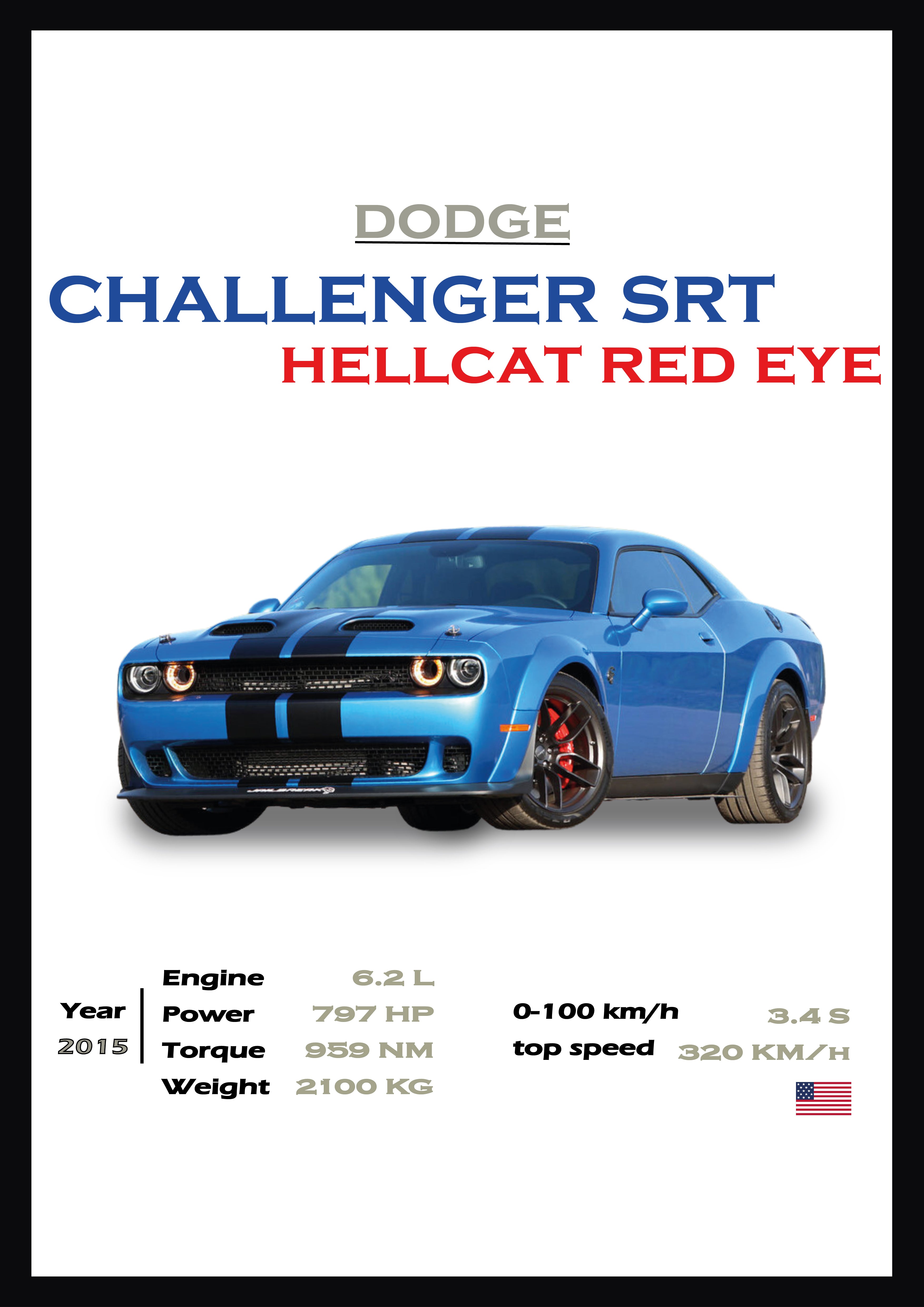 CHALLENGER srt hellcat red eye