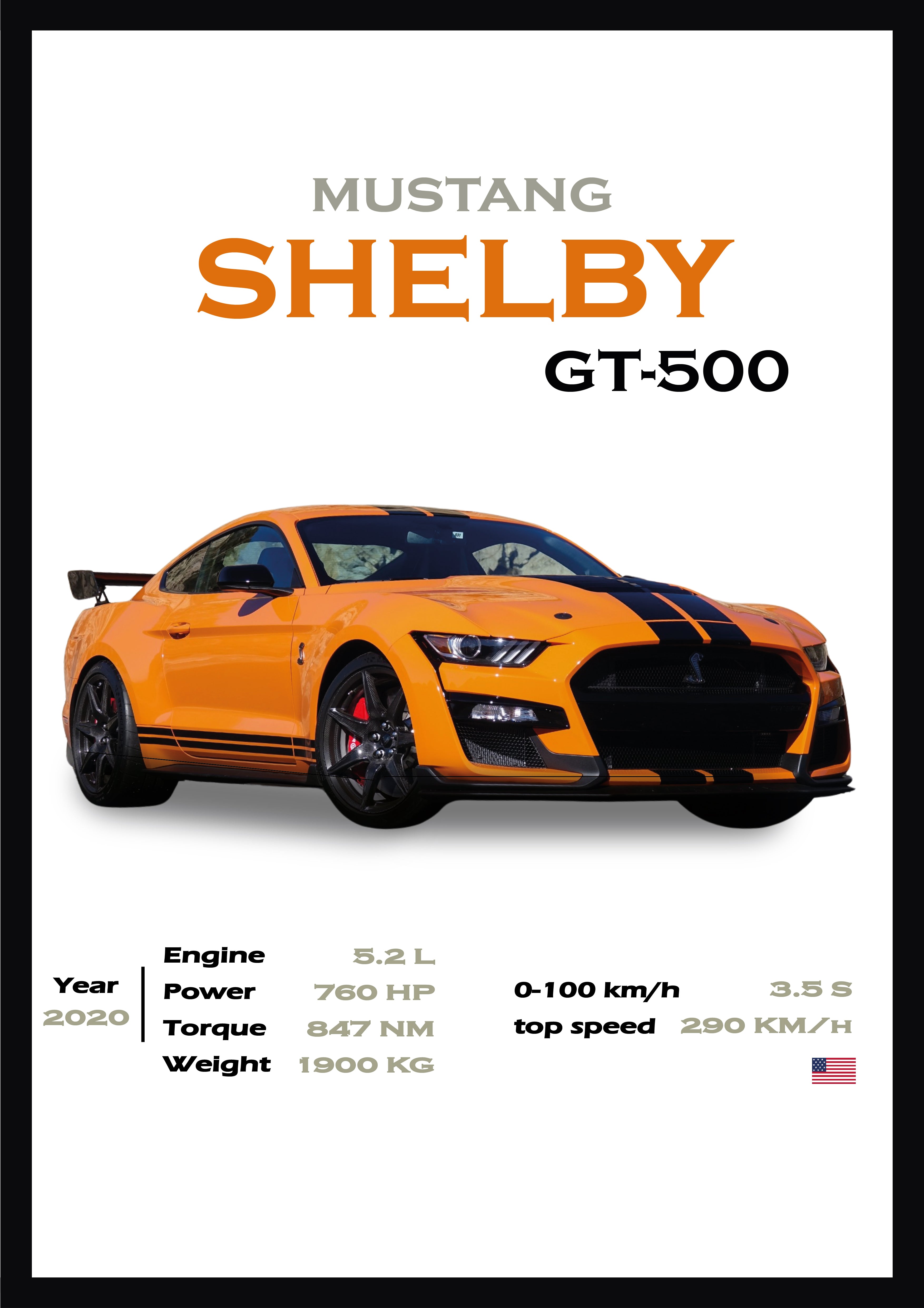 Ford mustang GT500 shelby