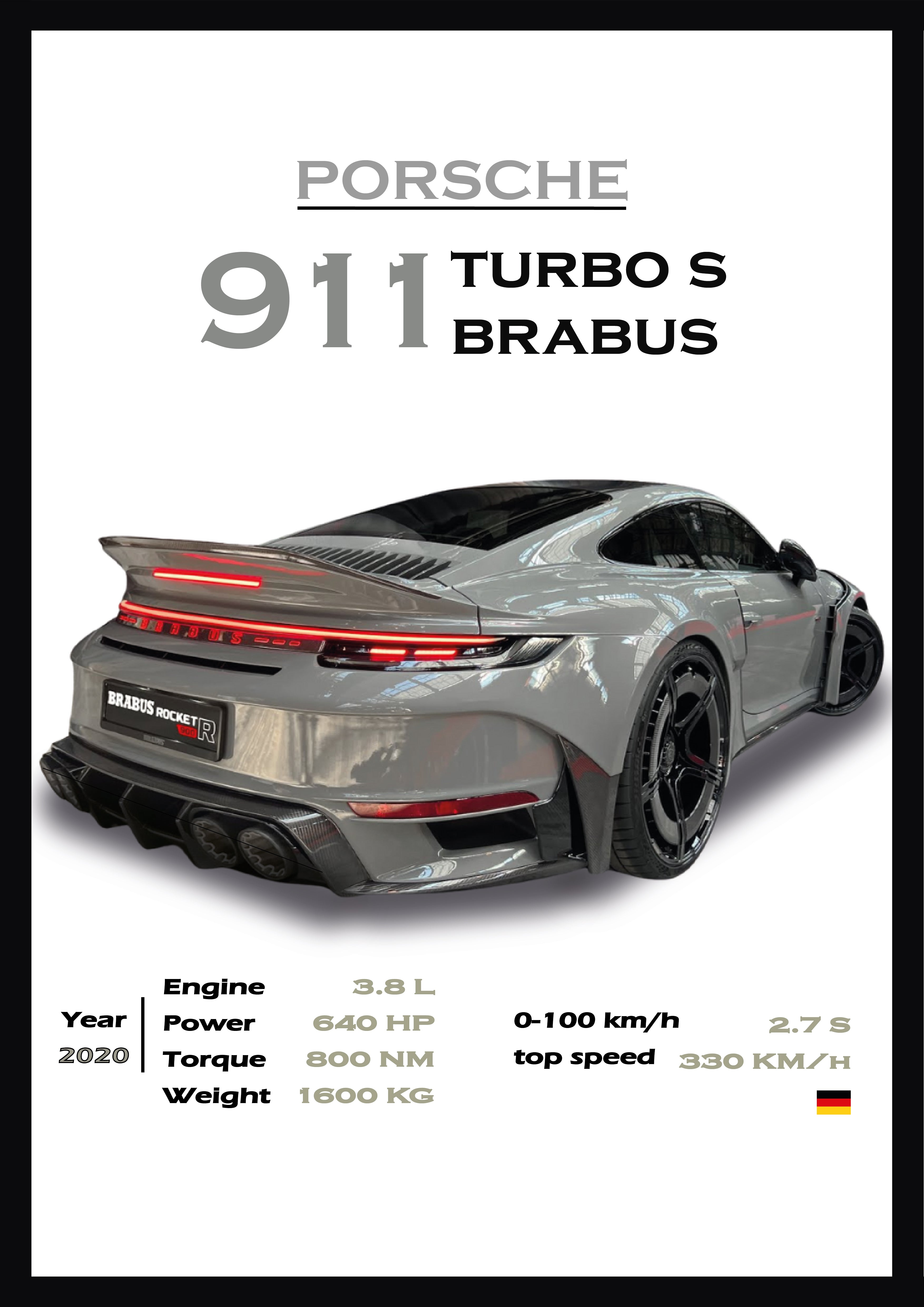 Porsche 911 TURBO S BRABUS