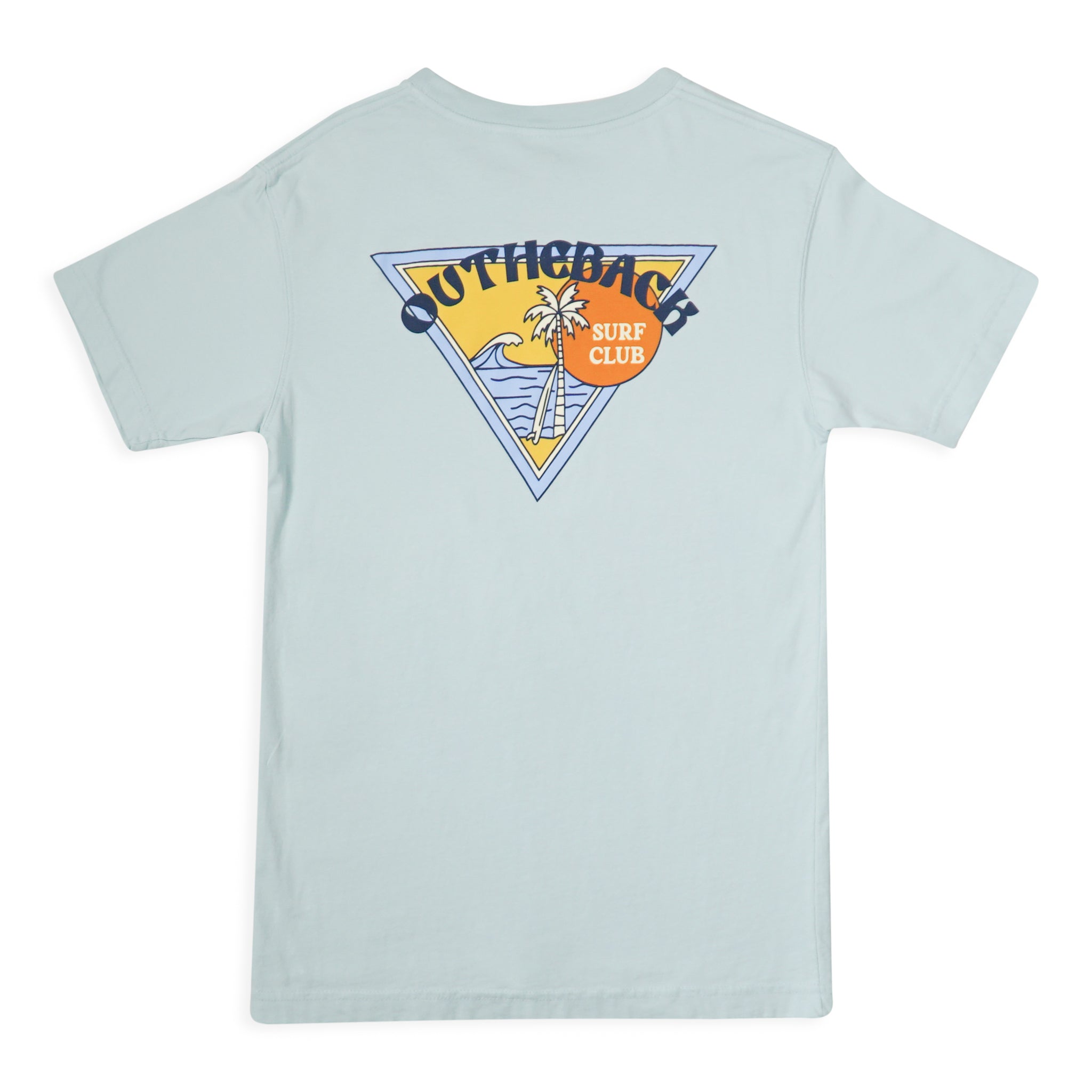 Vintage Triangle Tee - Baby Blue