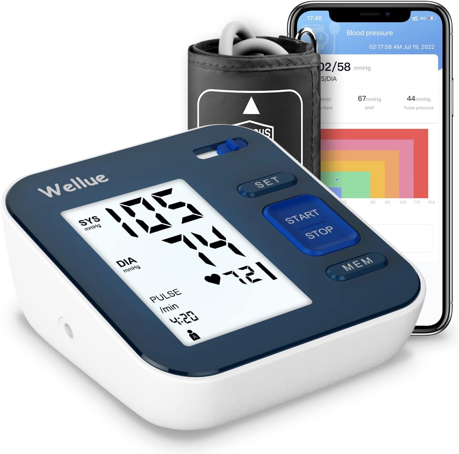 B02T  Bluetooth Blood Pressure Mointor